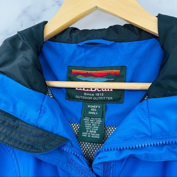 LL Bean Gore-Tex Rain Jacket Blue - Picture 4 of 7